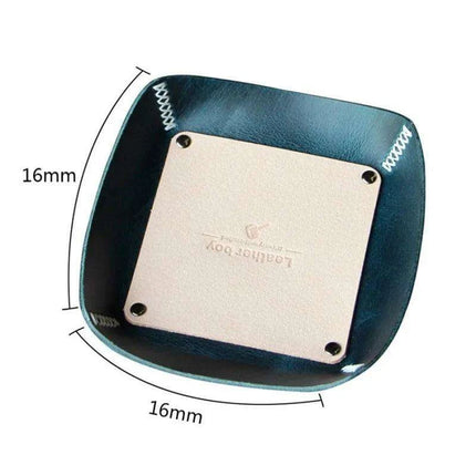 European Elegance Genuine Leather Jewelry Organizer Tray