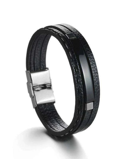 Customizable Leather Date Bracelets with Engraved Personalization