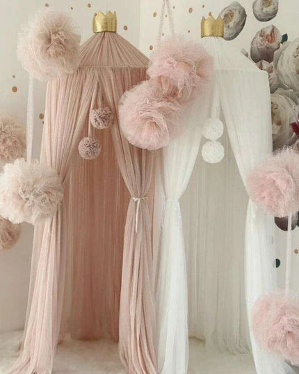 Enchanted Princess Mosquito Net Hanging Balls for Baby Crib - Nordic Nursery Decor