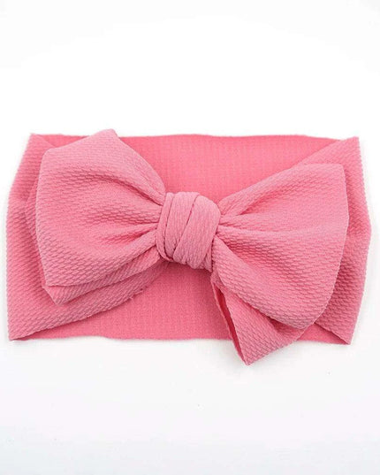 Chic Oversized Bow Turban Headband for Fashion-Forward Baby Girls