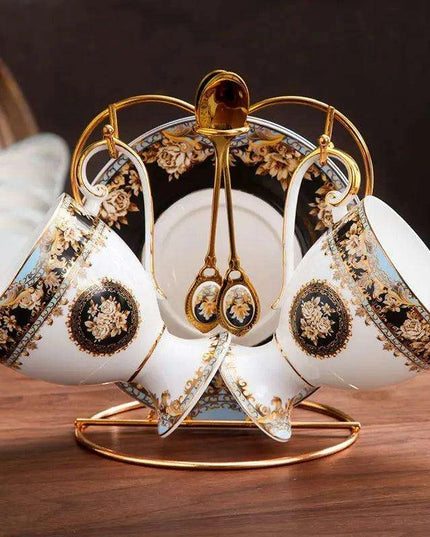 Elegant Handcrafted Bone China Coffee Cup and Saucer Set for Discerning Coffee Enthusiasts