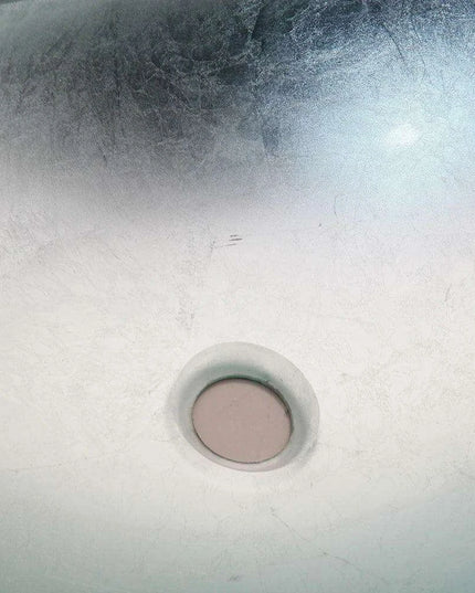 Sleek Chrome Faucet and Oval Glass Sink Ensemble with Pop-Up Drain Assembly