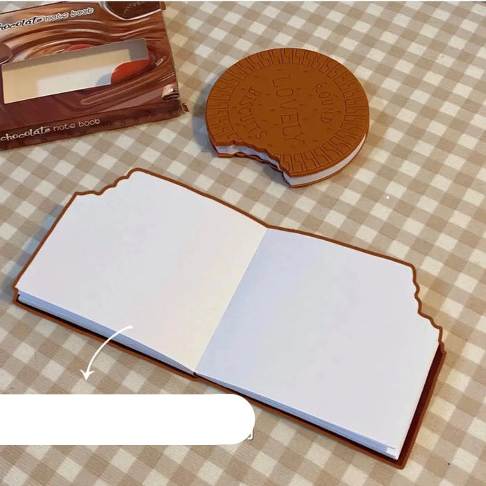 Charming Biscuit Chocolate Mini Memo Pads - Sweet Note-Taking Companion