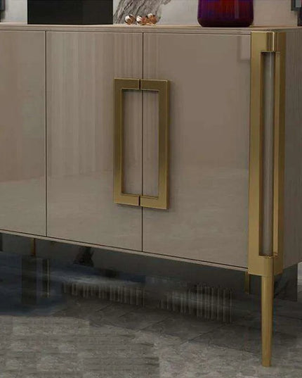 Chic Contemporary Sideboard with Stainless Steel Features