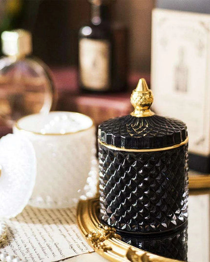 Chic Minimalist Glass Organizer Jar for Jewelry and Aromatherapy Essentials