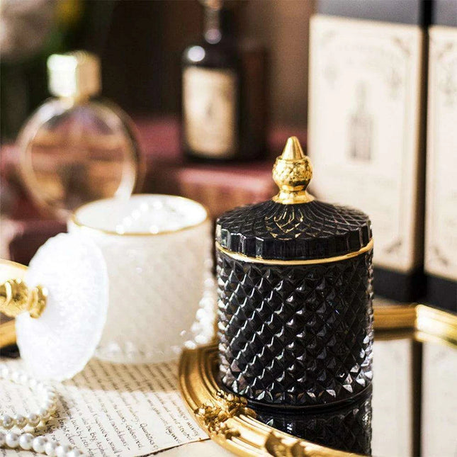 Chic Minimalist Glass Organizer Jar for Jewelry and Aromatherapy Essentials