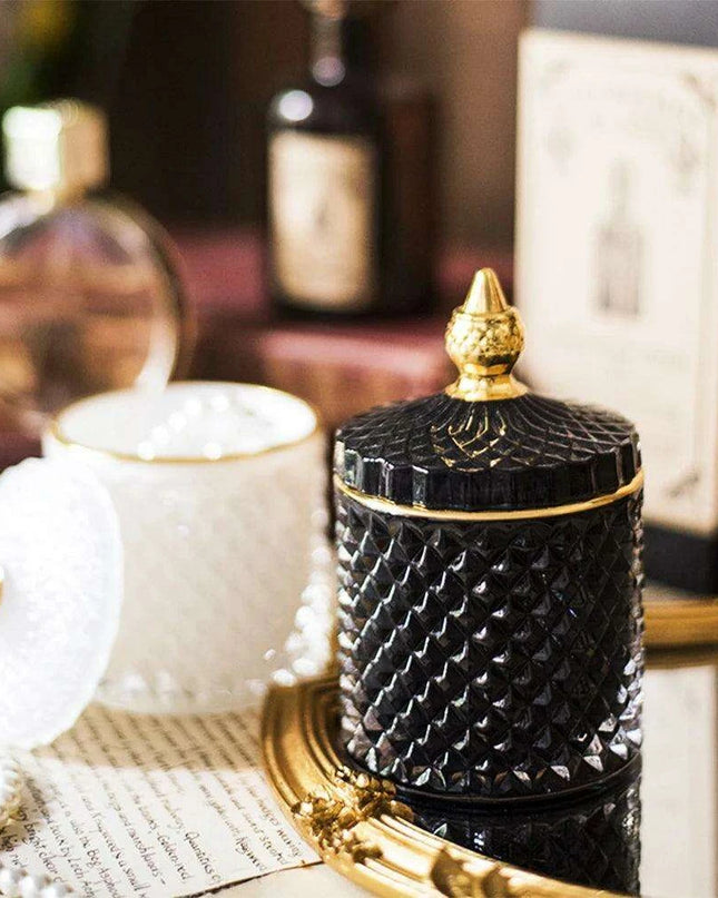 Chic Minimalist Glass Organizer Jar for Jewelry and Aromatherapy Essentials