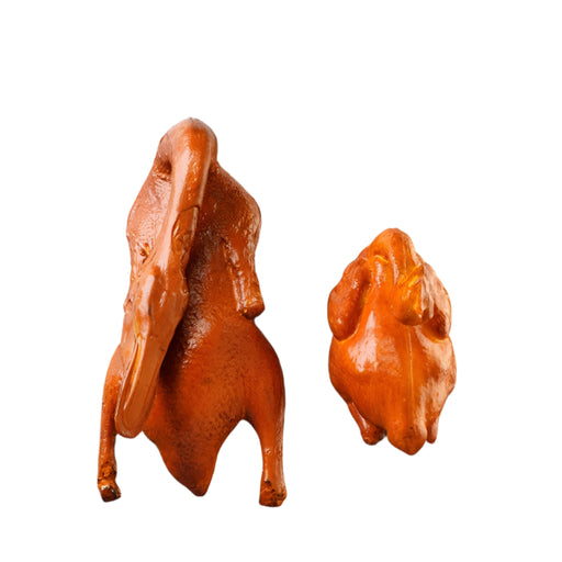 Lifelike Miniature Roast Duck and Chicken Table Centerpiece for Culinary Decor