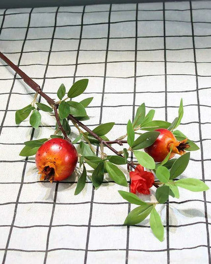 Artificial Flower Pomegranate Branch for Home Decor