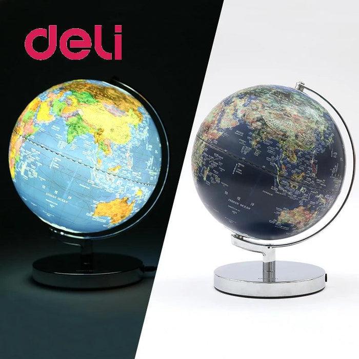 Engaging Bilingual 3D Earth Globe with Sturdy Metal Stand for Interactive Geography Learning