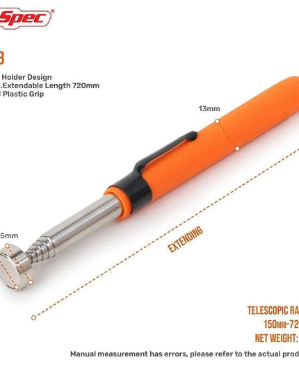 Heavy-Duty Telescopic Magnetic Pickup Tool - 8LB Capacity Stainless Steel Design