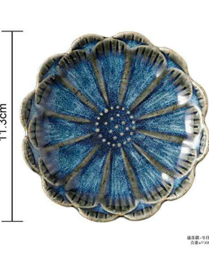 Elegant Japanese Floral Ceramic Sauce Bowl - Perfect for Dipping and Condiment Serving