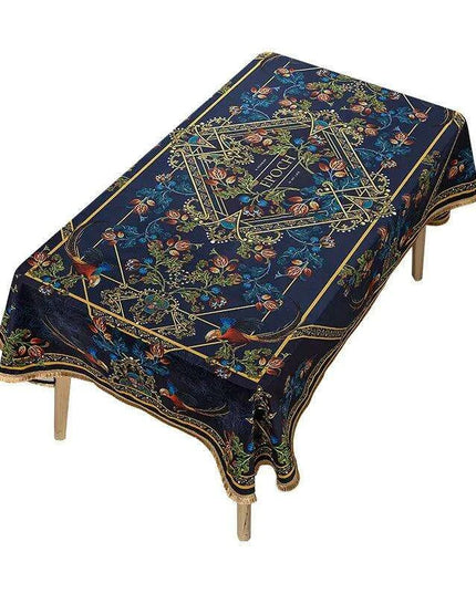 Luxurious Floral Velvet Tablecloth: Elevate Your Dining Experience