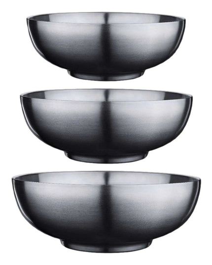 Premium Double-Walled Insulated Ramen Bowl in 900ml, 1100ml, and 1400ml Sizes for Hot Soups and Noodles