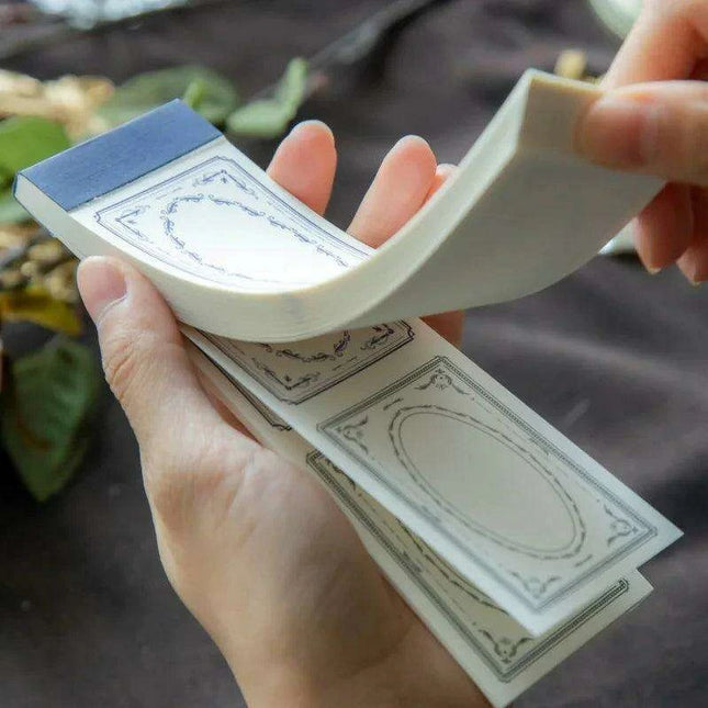 Byzantine Blossom: 50-Piece Floral Memo Pad Set for Sophisticated Note-Taking