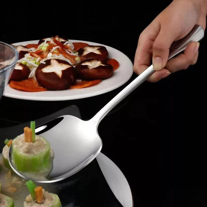 Elegant Stainless Steel Serving Spoon for Refined Culinary Display