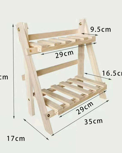 Elegant Two-Tier Wooden Desk Organizer for an Organized Workspace