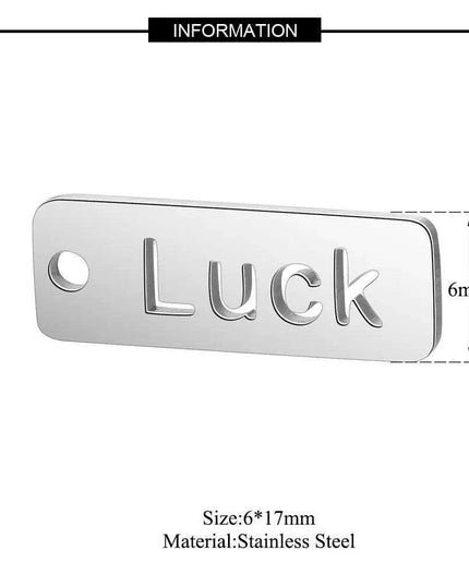 Inspirational 10-Pack Stainless Steel Charms for Creative Jewelry Making