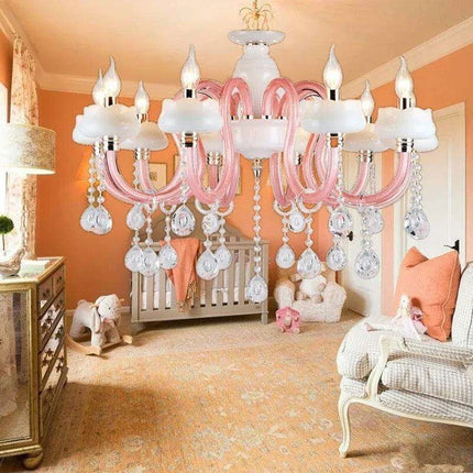 Enchanting Pink Crystal Chandelier for Dreamy Spaces