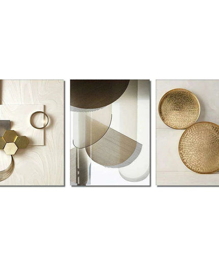 Modern 3D Geometric Metal Wall Art for Chic Home Decor