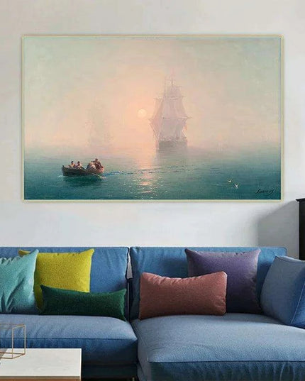 Ocean Elegance: Nautical Warfare Coastal Art for Stylish Home Decor