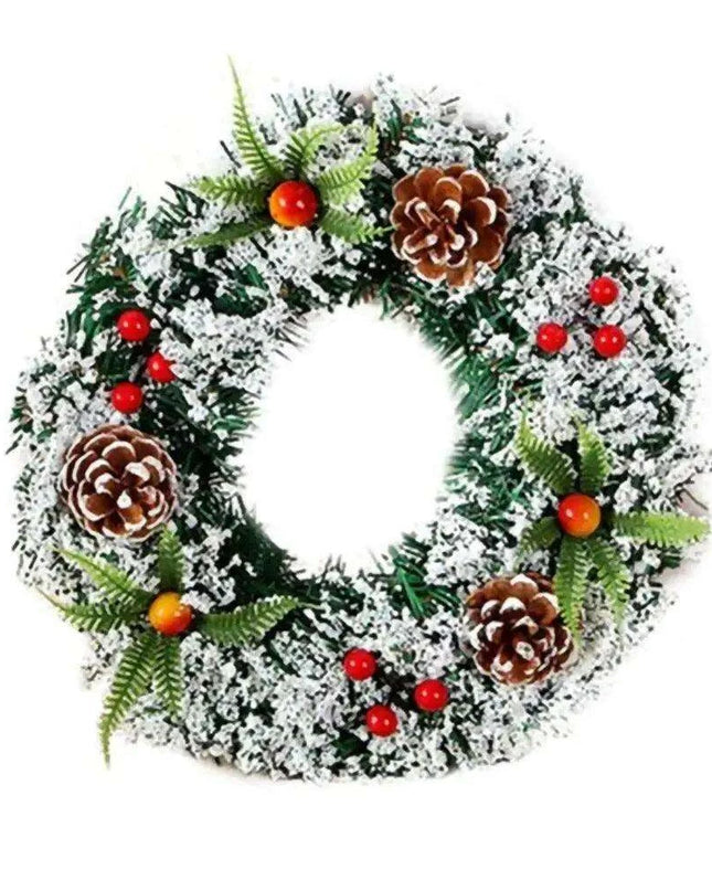 Exquisite Handmade PVC Seasonal Wreath for Elegant Holiday Decor