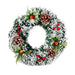 Festive Holiday Floral Wreath Garland with Handmade PVC Design