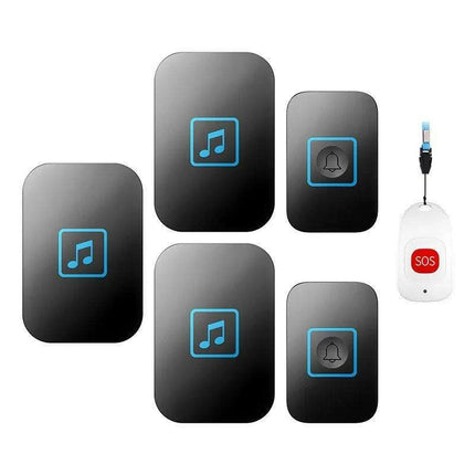 Advanced Wireless Doorbell System with Emergency Alert and Universal Plug Compatibility