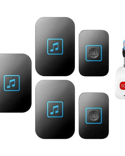 Advanced Wireless Doorbell System with Emergency Alert and Universal Plug Compatibility