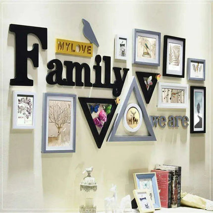 Rustic Charm 11-Piece Photo Frame Set for Cozy Home Decor