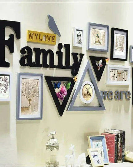 Rustic Charm 11-Piece Photo Frame Set for Cozy Home Decor