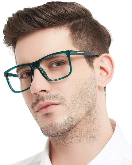 Chic Oversized Square Reading Glasses for Modern Men