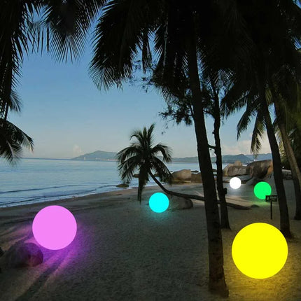 Waterproof RGB LED Garden Ball Light — Outdoor & Pool Decor, 12–40cm