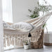 Bohemian Deluxe Double Hammock with Macrame Fringe - Ultimate Relaxation Oasis