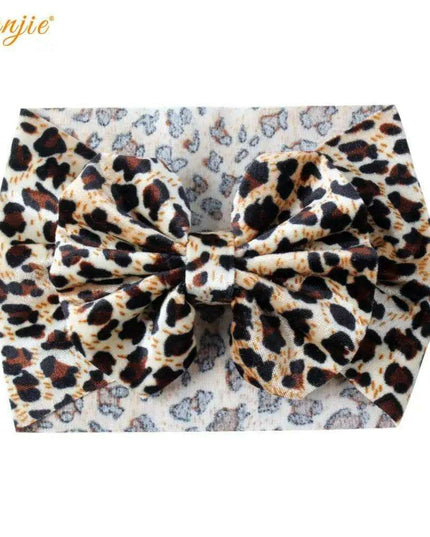 Leopard Print Velvet Headband and Hair Bow Set - Stylish Hair Accessories for Fashion-Forward Girls