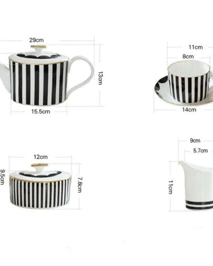 Sophisticated Ceramic Coffee Service Set - 11/15 Piece Collection for Elegant Gatherings and Thoughtful Gifts