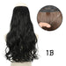 Blonde and Black Halo Hair Extensions for Effortless Volume and Length Boost