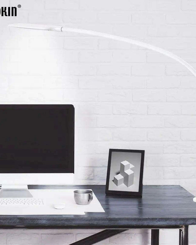 Remote-Controlled Adjustable LED Clip-On Desk Lamp with Multiple Brightness and Color Settings