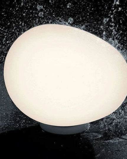 Sleek Nordic-Inspired Geometric Glass Table Lamp