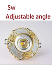 Adjustable angle 5w / warm light