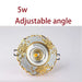 Luxurious Gold Resin Ceiling Fixture with Stylish Integrated Spotlights