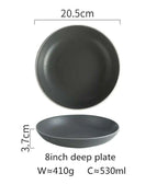 8inch deep plate