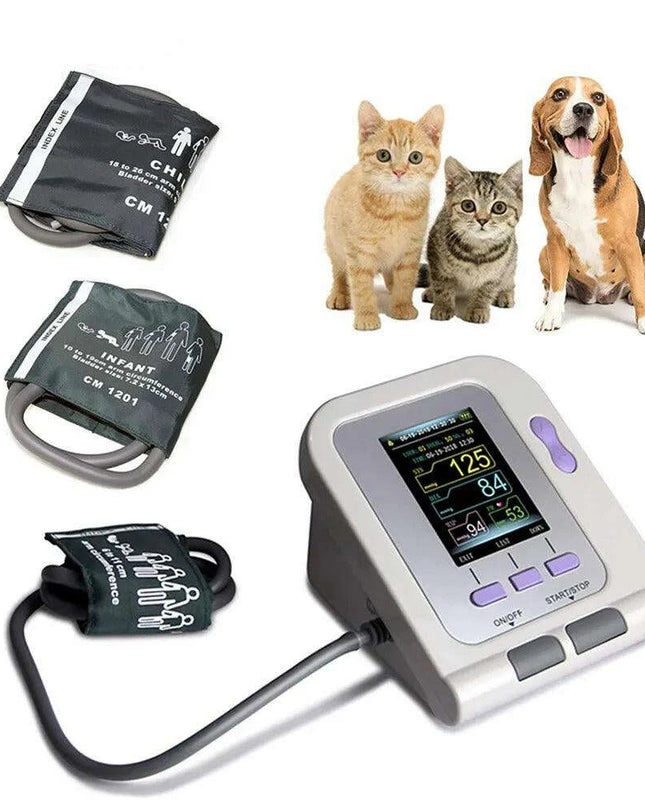 Veterinary Digital Blood Pressure Monitor for Pets - CONTEC08A-VET with Multiple Cuff Sizes and Integrated Software Solutions