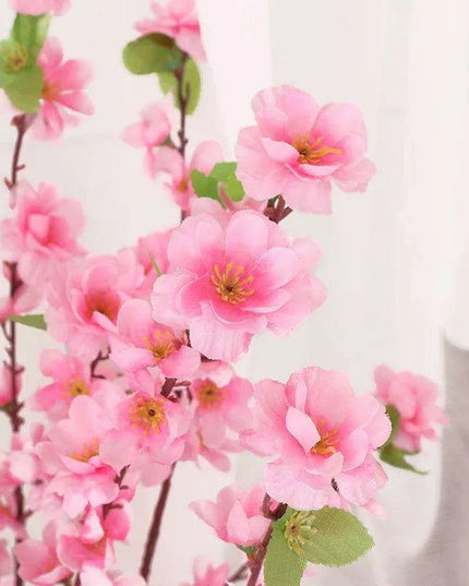 Silk Cherry Blossom Stems - 65CM & 125CM Faux Floral Arrangements for All-Season Home and Event Decor