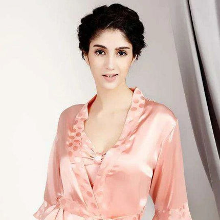 Silken Serenity: Elegant Silk Nightwear Set for Luxurious Sleep