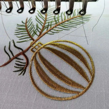 Christmas Elegance Cotton-Linen Dining Ensemble