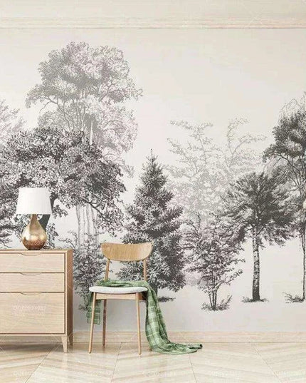 Tranquil Tropical Oasis 3D Wall Mural - Custom Sizes Available