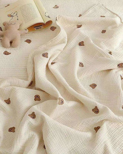 Cozy Bear Cotton Infant Sleep Wrap - Adorable Blanket for Sweet Dreams