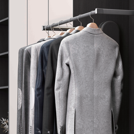 Electric Pull-Down Wardrobe Lift Rail with Smart Remote & Voice Control | Très Elite