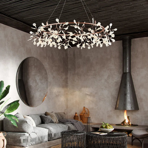 Nordic Firefly Chandelier with Adjustable Light and Multiple Color Options